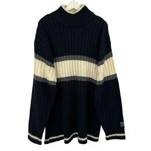 Vintage South Pole Men’s Black White 100% Acrylic Sweater Size XXL